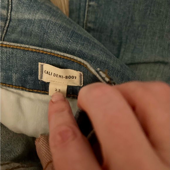 Madewell Cali Demi Boot Jeans - Bess Wash - Raw Hem - Picture 8 of 13